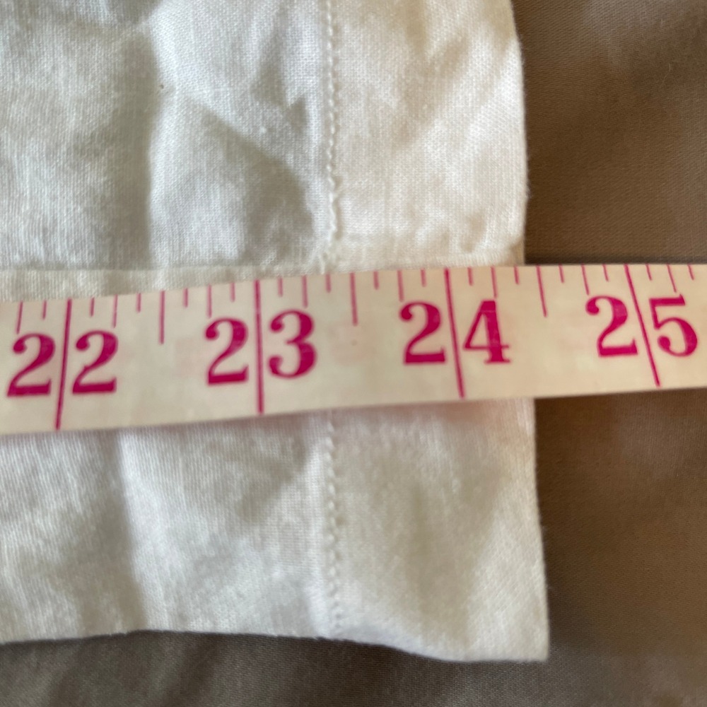 Casa Cabana Women's Linen Blend Pull on White Capris‎ Size Small - Picture 9 of 12